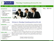Tablet Screenshot of chanakyaconsultancy.com